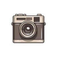 Classic Retro Camera Full Color Art vector