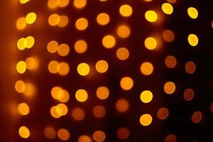 Soft golden bokeh circles forming unique patterns photo