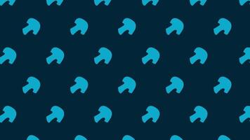 Repeating background featuring blue mushroom silhouettes on a dark background. Modern, trendy surface design suitable for textiles, wallpapers, wrapping paper, and digital decorative elements. vector