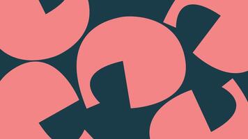 A modern abstract geometric background with bold circular shapes in pink and dark blue. Perfect for backgrounds, contemporary designs, and artistic projects with a stylish and dynamic composition. vector