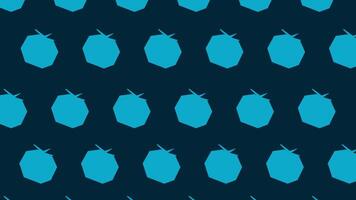 Geometric background featuring blue octagonal shapes with small leaf like details on a dark background. Modern, minimalistic design ideal for fabric prints, wallpapers, and digital backdrops. vector