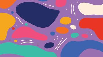 Modern abstract background with fluid organic shapes and bright colors. Perfect for graphic design, branding, web design, social media, posters, digital art, and creative visual projects. vector