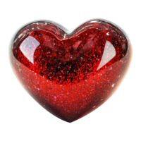 Heart-shaped decorative object studio product image close-up png