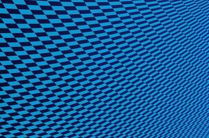 Perspective line square pattern abstract background with copy space over gradient blue. Optical line illusion vector