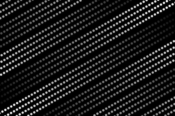 Abstract Geometric diagonal fading line dots shape, vertical fading lines, tracks, halftone dots, Trendy Monochrome seamless background pattern.