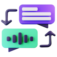 3D Render Colorful 3D User Interface Components for Apps png