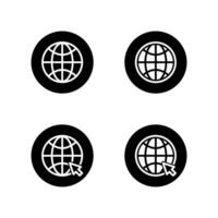 WWW icon set. Web icon. Browser icon. vector