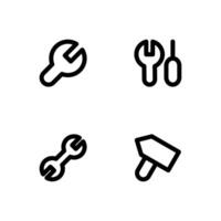 Tools icon set. Tools icon. vector