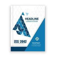 headline layout template for business report vector