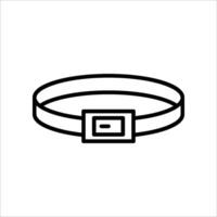Belt line icon,outline style icon for web site or mobile app, clothes and accessories, strap icon, simple illustration vector