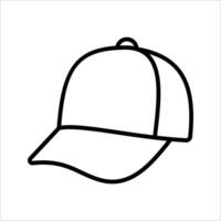 Hat Icon Symbol isolated white background. illustration. color editable. vector