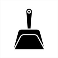 dustpan icon.Symbol isolated white background. illustration. color editable. vector