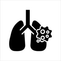 Lungs icon. flat design, isolated on white background. a light symbol for a website. User interface. illustration vector