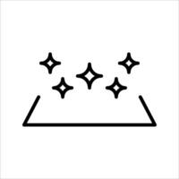 clean surface Icon Symbol isolated white background. illustration. color editable. vector