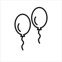 Balloon icon..Symbol isolated white background. illustration. color editable. vector