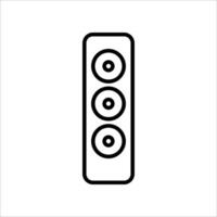 audio column icon..Symbol isolated white background. illustration. color editable. vector