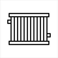 radiator Icon Symbol isolated white background. illustration. color editable. vector