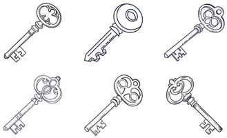 Combination Lock and Padlock Collection vector