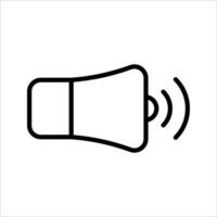 Sound Icon, Symbol isolated white background. illustration. color editable. vector