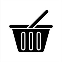 basket case icon..Symbol isolated white background. illustration. color editable. vector