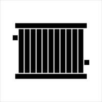 radiator Icon .Symbol isolated white background. illustration. color editable. vector