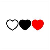nyimpanLove Heart icon set. for mobile concept and web design. illustration vector
