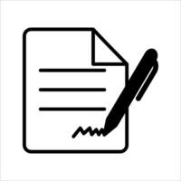 Write icon . Document and file icon symbol illustration vector