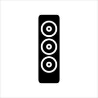 audio column ,icon.Symbol isolated white background. illustration. color editable. vector