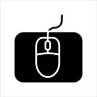 Computer mouse icon..Symbol isolated white background. illustration. color editable. vector
