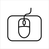 Computer mouse icon.Symbol isolated white background. illustration. color editable. vector