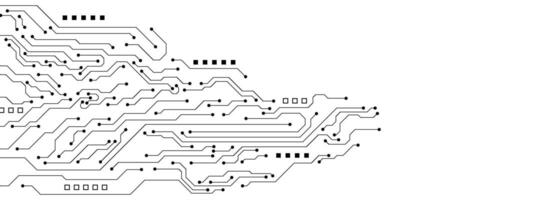 Abstract high technology with circuit board texture. Digital communication and engineering concept on white vector