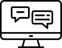 Modern Computer Screen Icon for Digital Interface vector