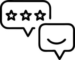 Happy Communication Speech Bubble Icon with Smiley Face vector