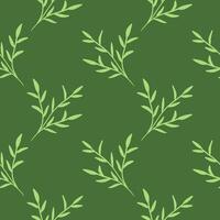 seamless pattern with leaves creeper. Endless natural illustration vector