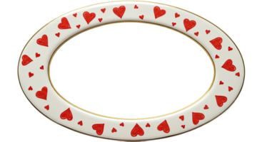 A white and red heart shaped cookie with a red heart on it png