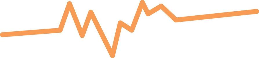 Stylized ECG Line Graphic vector