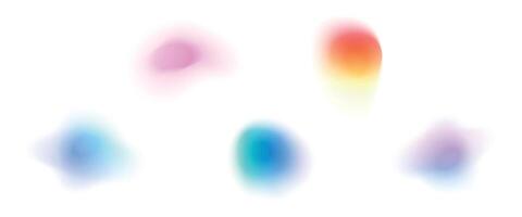Soft blue gradient background with smooth color transition, blurred circular mesh elements, pastel 3D flow effect. Flat illustration isolated on white background. vector