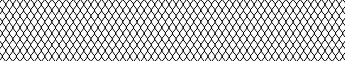Seamless basketball net pattern, black and white geometric fishnet texture, abstract wire design for sports background. Flat illustration isolated on white background. vector