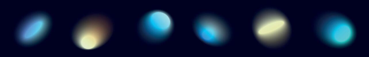 Abstract gradient background with soft blue and yellow color transition, blurred fluid shapes, grainy watercolor texture, neon light effect. Flat illustration isolated vector