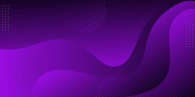Dark purple wave 3D abstract background with realistic shadow pattern. Dark purple gradient color on the background. Eps10 vector