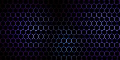 Colorful hexagonal technology abstract background. Hexagons flashing with bright energy in modern technology futuristic background illustration. vector