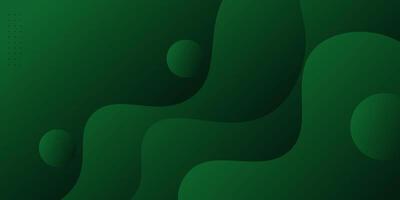 Abstract geometric green wave with 3d view background illustration and simple pattern. Modern and luxury design. eps10 vector