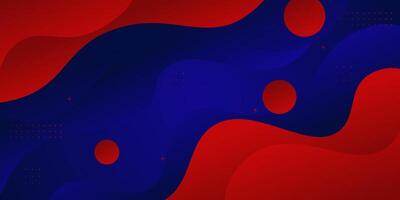 Blue and red waves Abstract paper cut. Abstract colorful waves. Wavy banner. Colorful geometric background. Wavy paper cut. Eps10 vector
