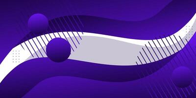 Abstract bright wave banner background with purple color combination. Creative horizontal simple pattern on white background. Eps10 vector
