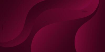 Abstract dark red wave 3D background. Minimal fluid background. Eps10 vector