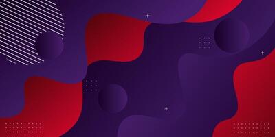 Abstract colorful red and purple gradient fluid wave concept. Dynamic color fluid pattern element. Eps10 vector