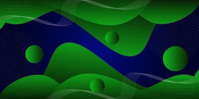 Modern abstract fluid background with blue and green color wave design. eps10 vector