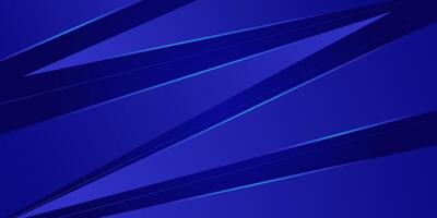 Abstract 3D blue gradient triangle background with shadow. Blue triangle on background. vector