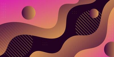 Abstract pink and brown gradient fluid wave concept. Dynamic color fluid pattern element. Eps10 vector