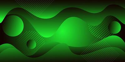 Dark green abstract background with dynamic color waves on the background. Geometric wave paper cut shape pattern. Eps10 vector